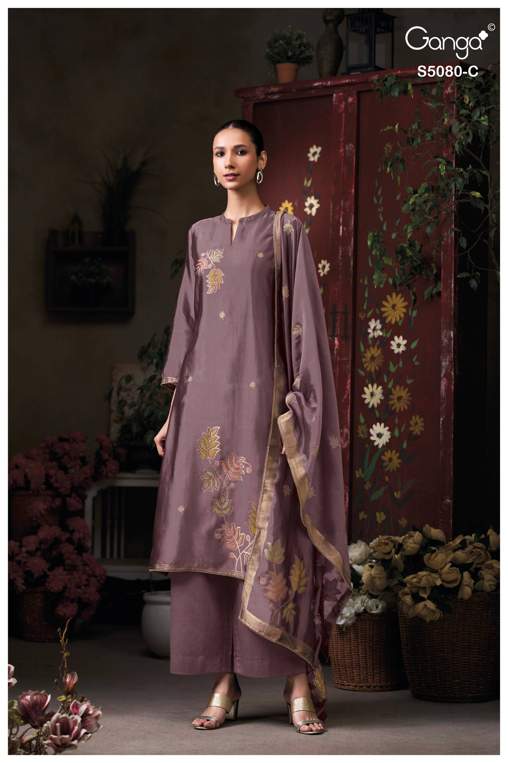 SAOIRSE 5080 Series By GANGA FASHION Stylish Beautiful Colourful PURE VISCOSE Dresses At Wholesale Price